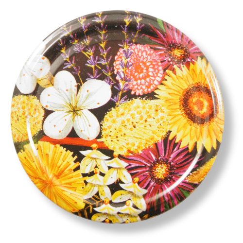 Mézesüveg lapka - Flowers, 82 mm