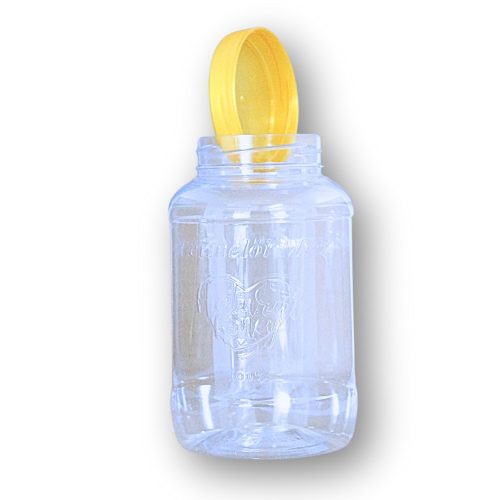 Műanyag flakon, henger, 1 kg