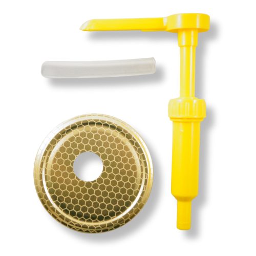 Mézpumpa, fém lapkával, (82 mm és 63 mm)