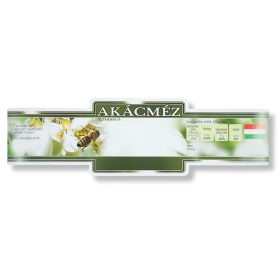 Mézesüveg szalagcímke akácméz (100 db)