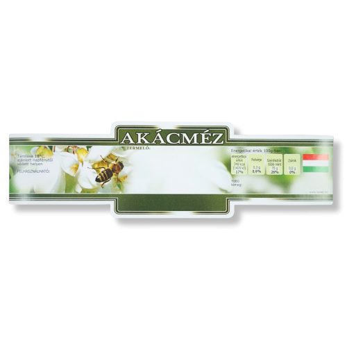 Mézesüveg szalagcímke akácméz (100 db)