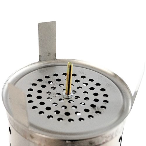 Füstölő betét, háromlábú, inox 90 mm